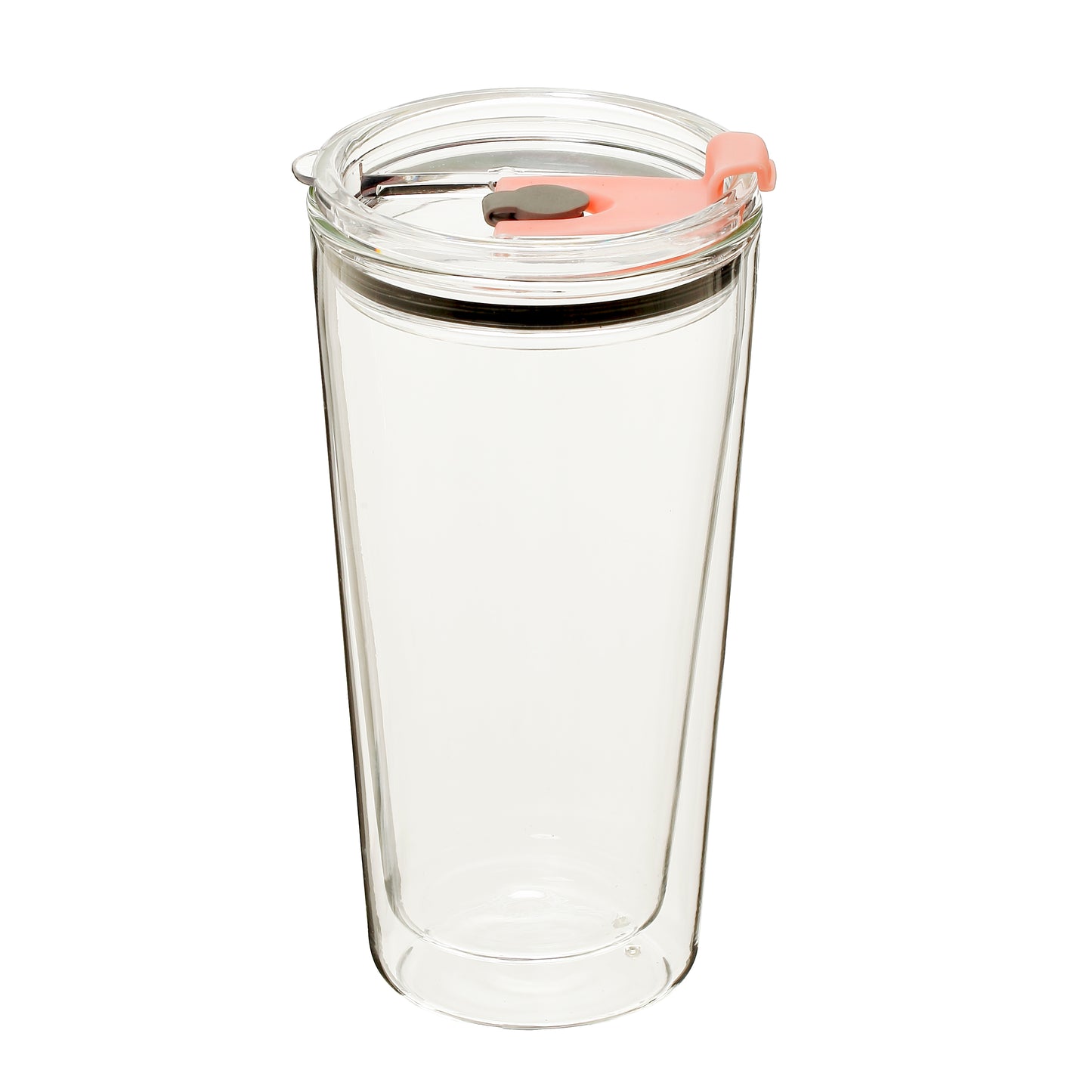 Glass Cup Brosilicate Coffee Glasses with Lid 600ml
