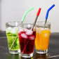 Stainless steel straw with silicone,total 8pcs/set straws