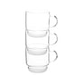 Heat resistant borosilicate glass pitcher with 4pcs single wall glass cup set.