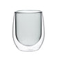 Heat resistant borosilicate double wall glass coffee cup 300ml